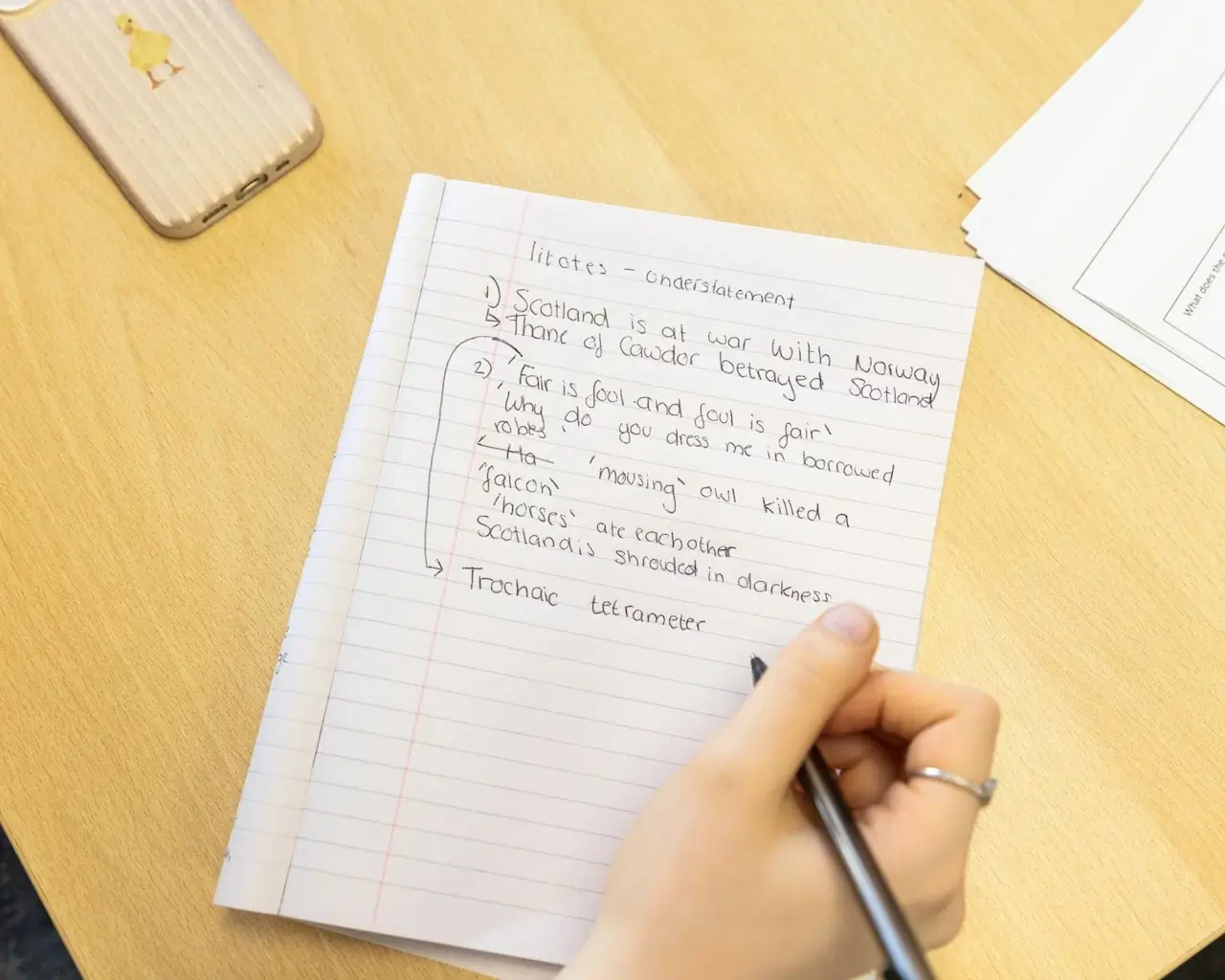 A YoungEducation tutor working one to one with a secondary-age learner